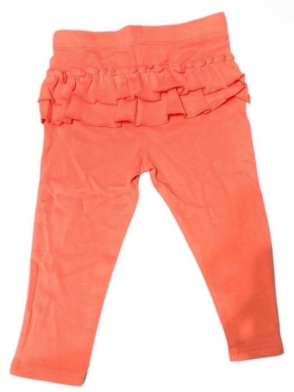 Okie Dokie Baby Girls Floral Onesie Bodysuit Coral Pink Ruffle Pants Outfit 12M